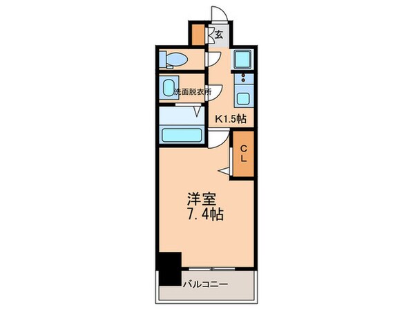 プレサンス桜通ベルノ(1401)の物件間取画像